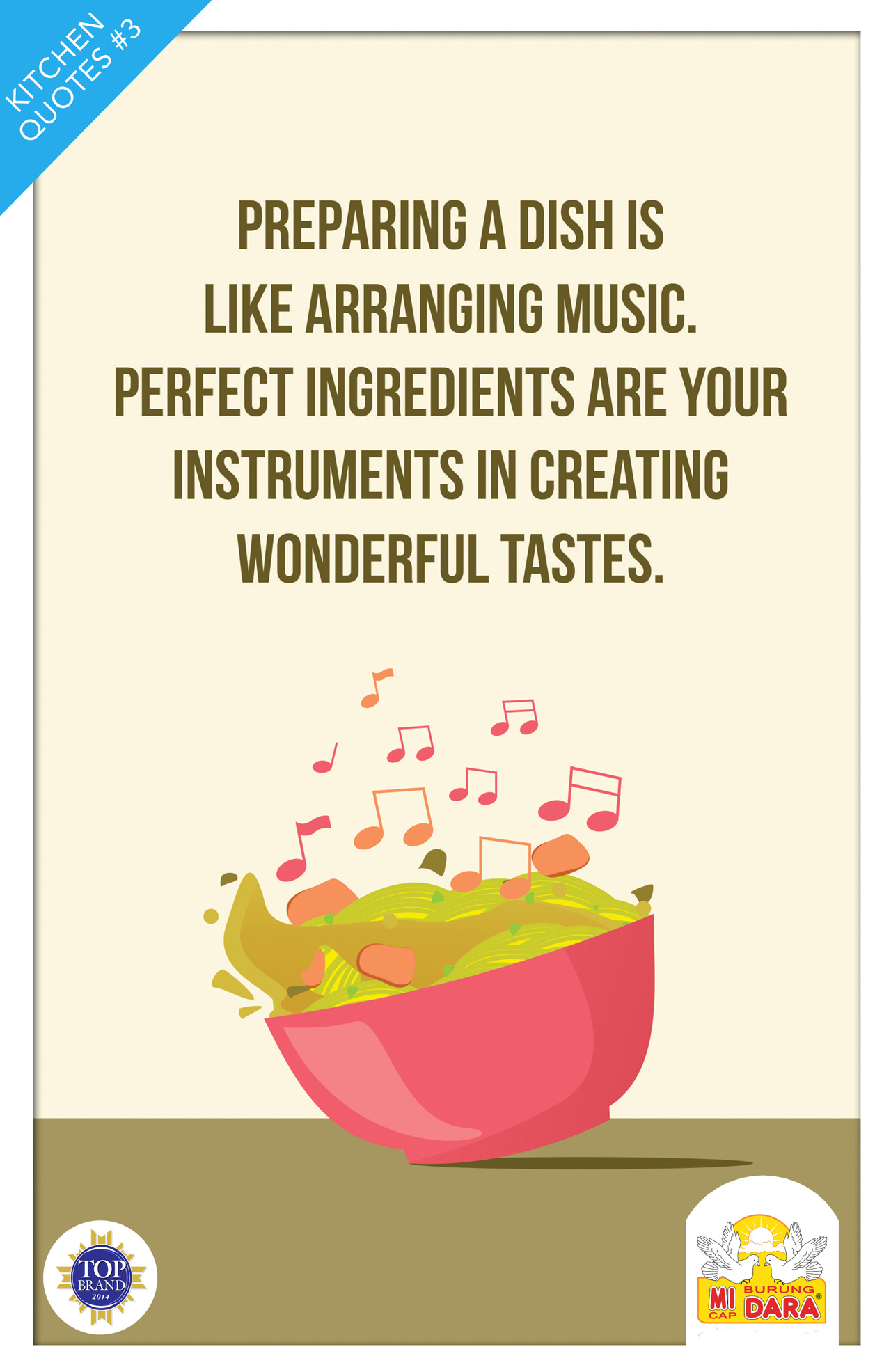 Preparing Dish Is Like Arranging Music. Perfect Ingredients Are Your Instruments In Creating Wonderful Tastes