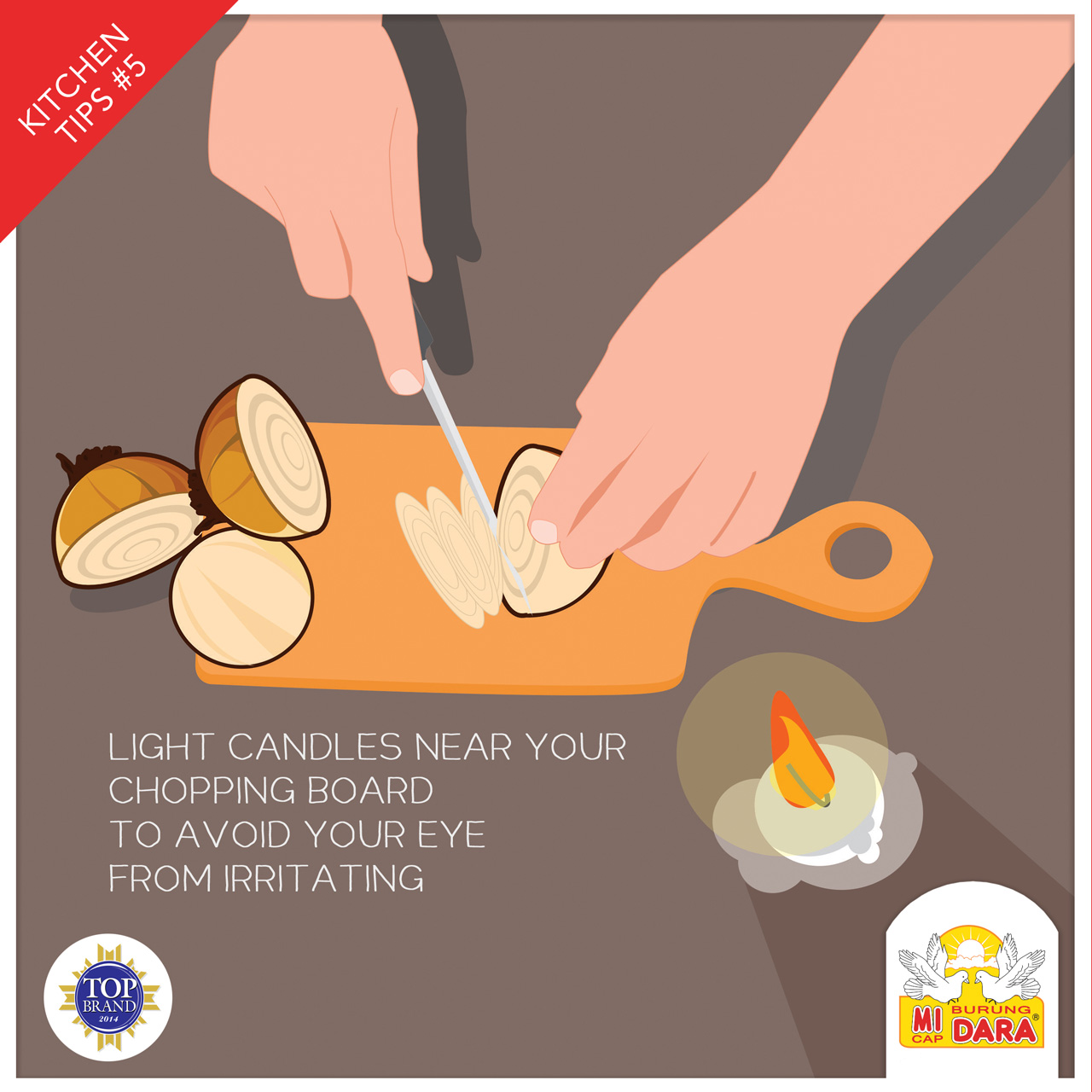 Gunakan Lilin Agar Tidak Menangis Waktu Mengiris Bawang