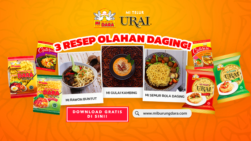 Download Gratis Inspirasi 3 Resep Olahan Daging!