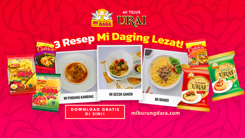 Download Gratis Inspirasi 3 Resep Daging Lezat ala MI BURUNG DARA!